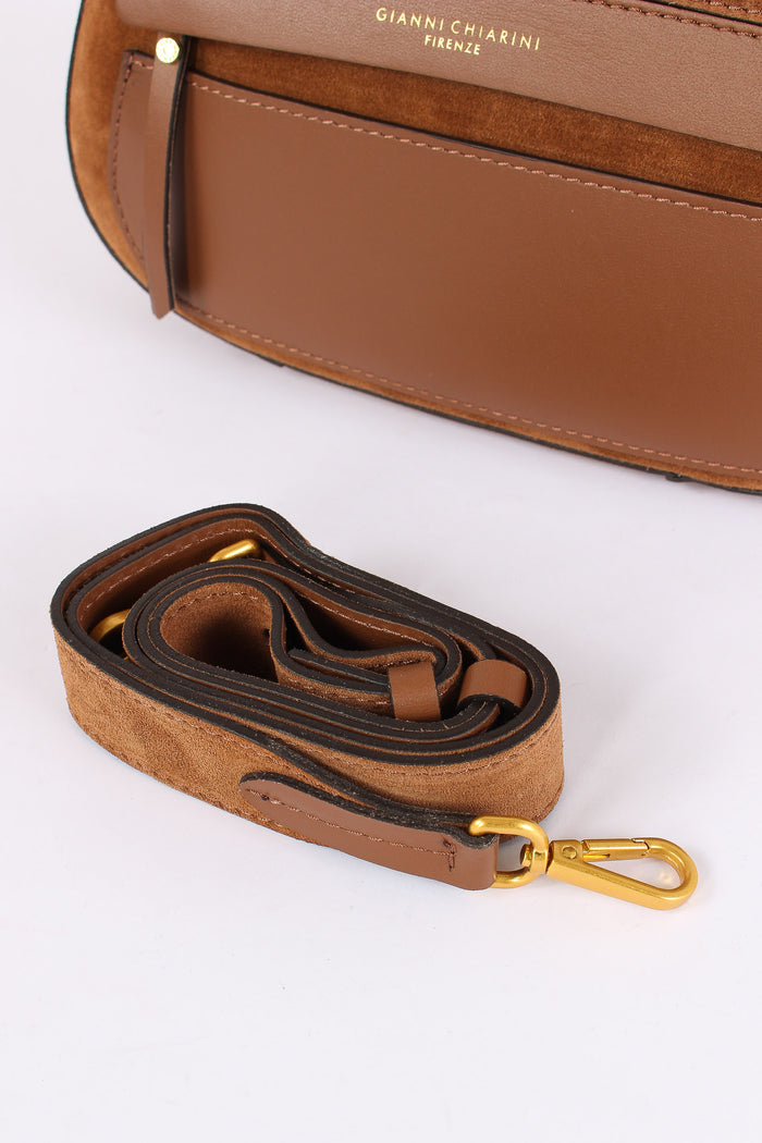 Helena Round Tracollina Suede Cognac-6