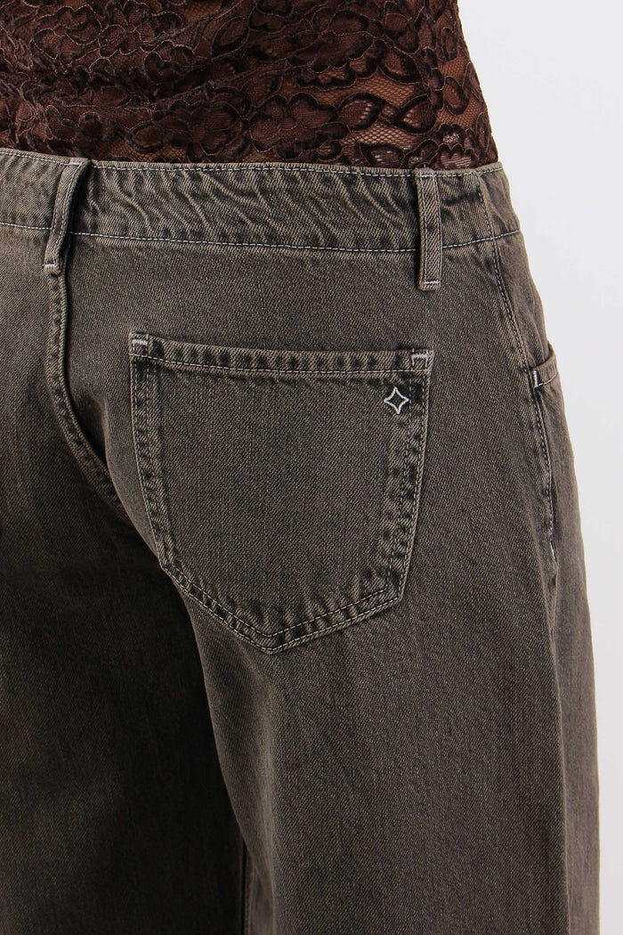 Denim Vita Bassa Gamba Regular Moro-7
