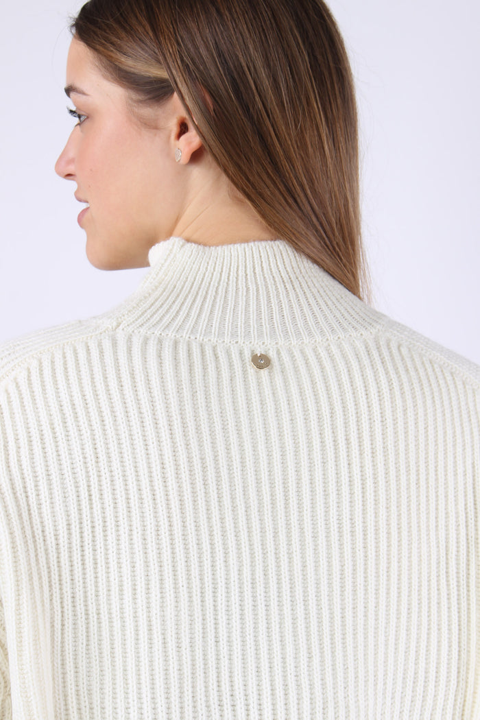 Maglia Collo Alto Star White-8