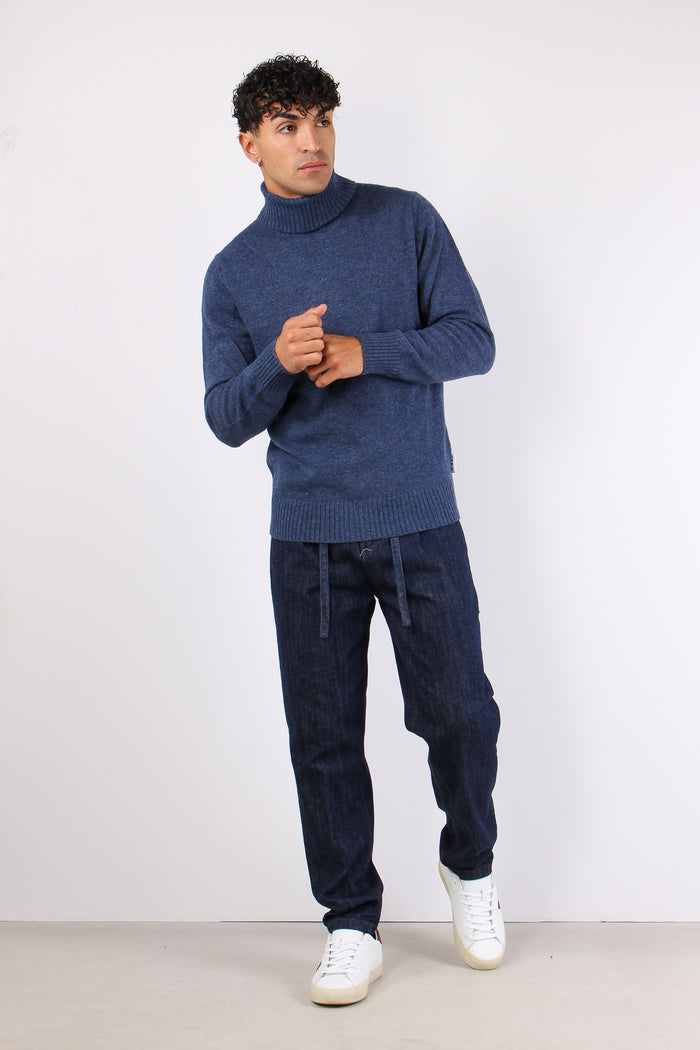 Collo Alto Lambswool Denim-3