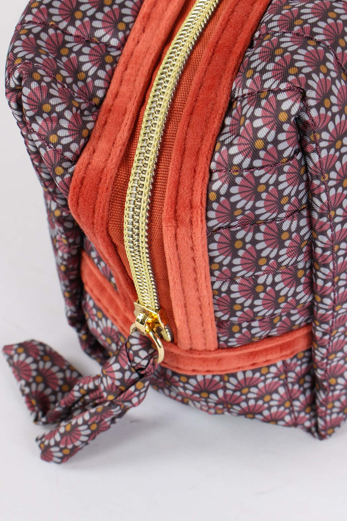 Pochette Patch Lettera C Fango/corallo-6