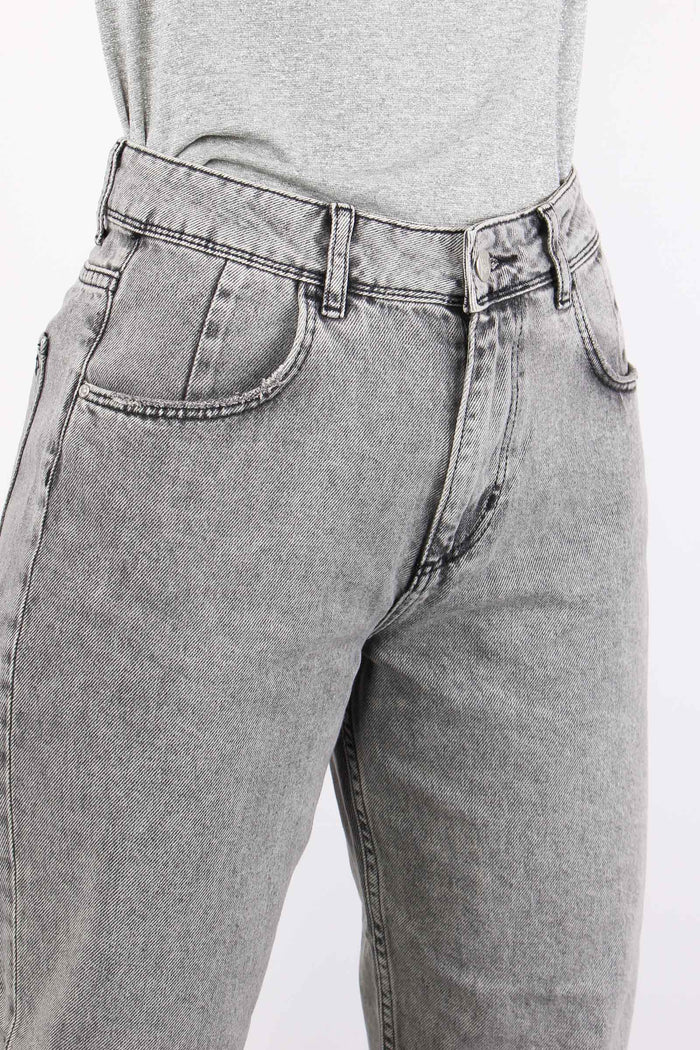 Denim Carrot Fit Denim Grigio-6