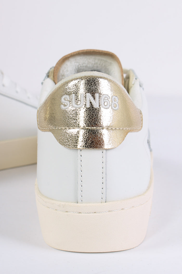 Sneaker Katy Leather Bianco/oro-9