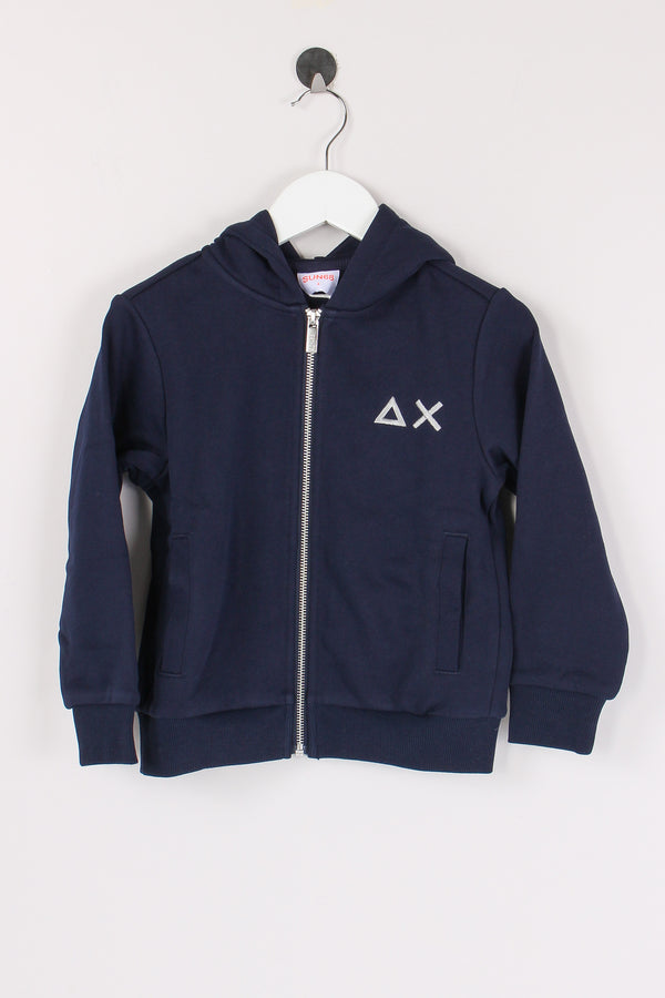 Felpa Full Zip Basica Navy Blue