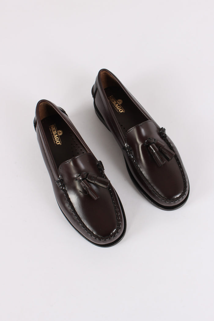 Mocassino Pelle Frange Brown Burgundy-2