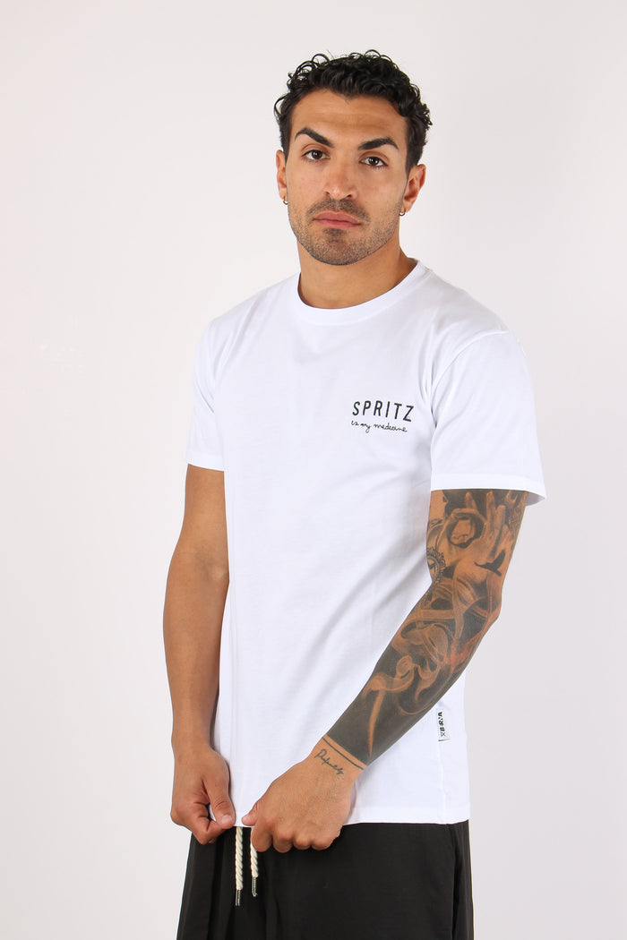 T-shirt Ricamo Spritz Bianco-3