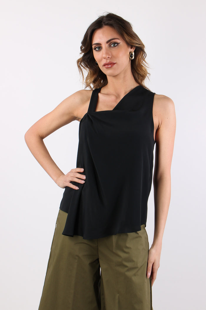 Top Assimmetrico Nero-2