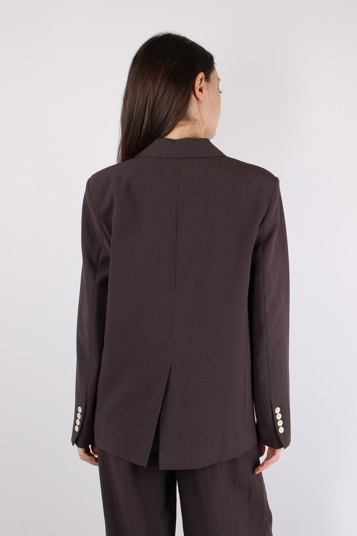 Giacca Riga Colletto Malva-4