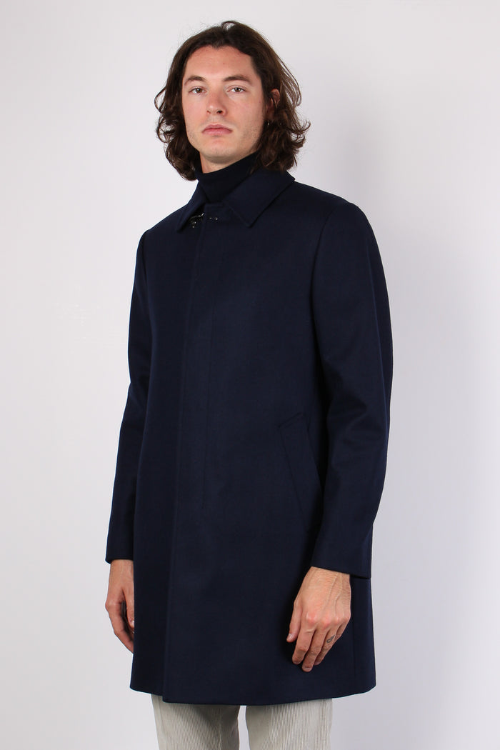 Cappotto Panno Blu-7