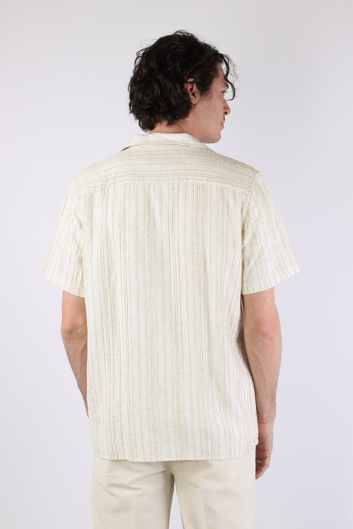 Camicia Mc Misto Lino Ecru-5