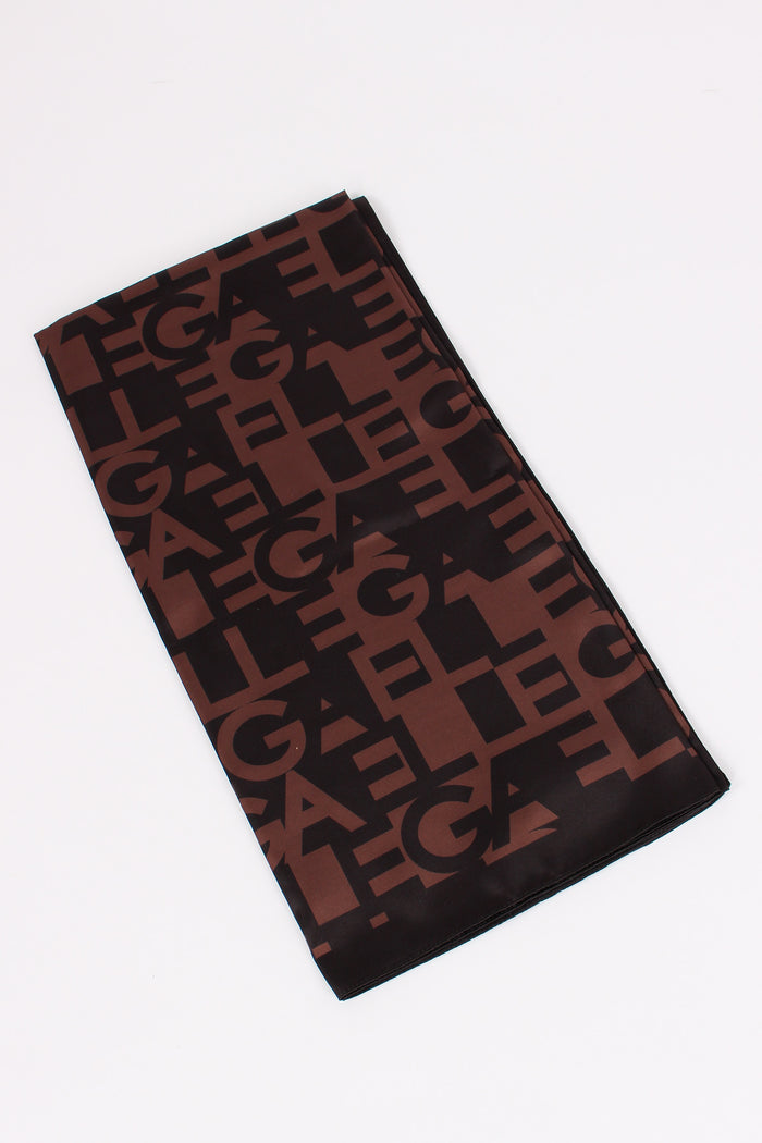 Foulard Multilogo Marrone-5