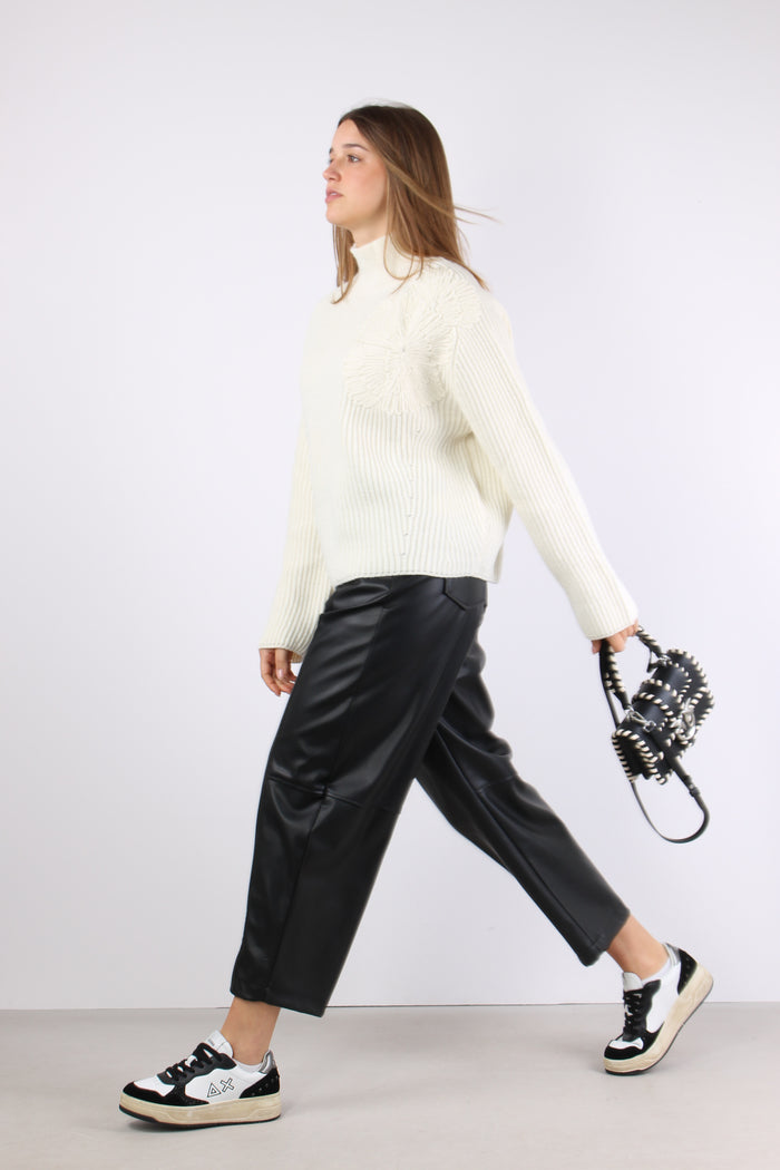 Maglia Collo Alto Star White-5