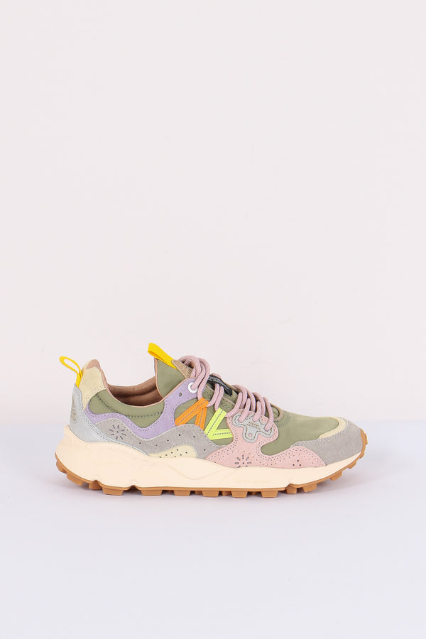 Sneakers Yamano Suede Nylon Grey/cipria