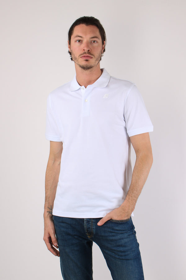 Polo Logo Tono Su Tono White