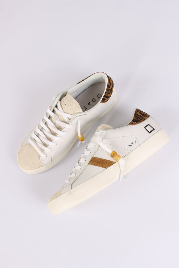 Sneakers Hill Low Calf White/leopard-2