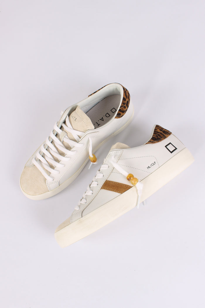 Sneakers Hill Low Calf White/leopard-2