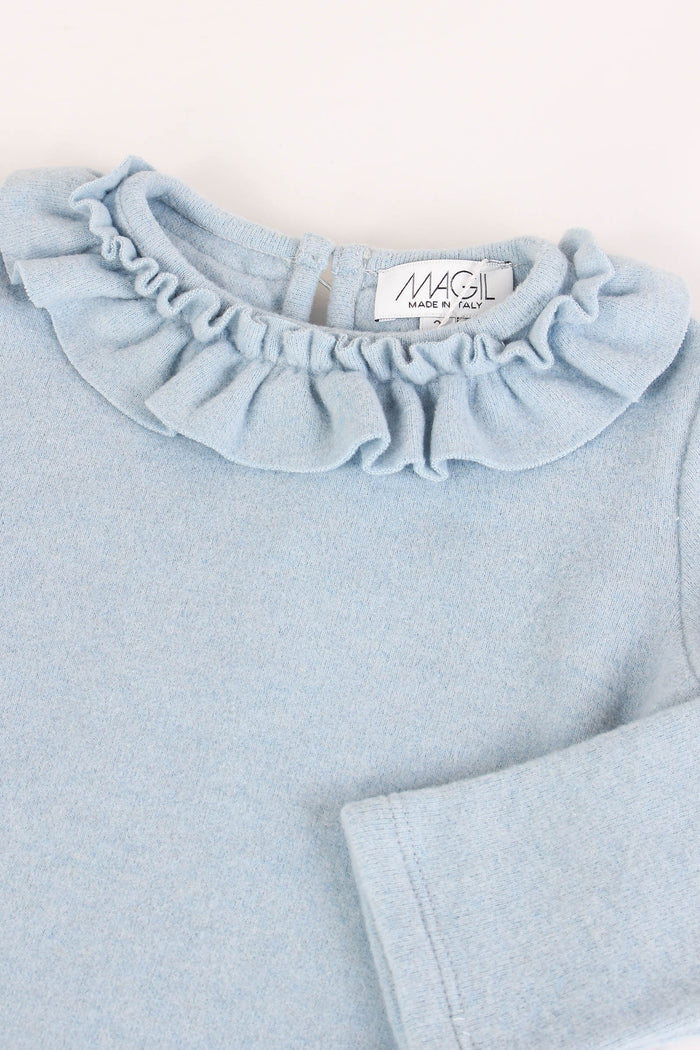 T-shirt Caldo Cotone Rouges Azzurro-4