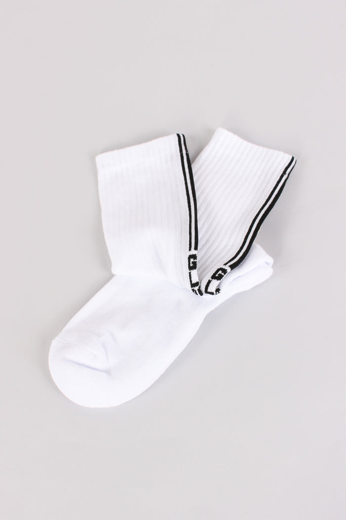 Calzini Logo Banda Bianco