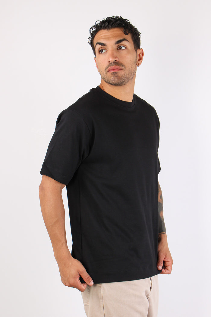 T-shirt Over Jersey Nero-3