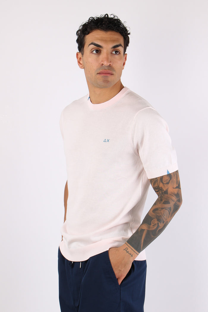 Maglia Girocollo M/m Filo Rosa-6