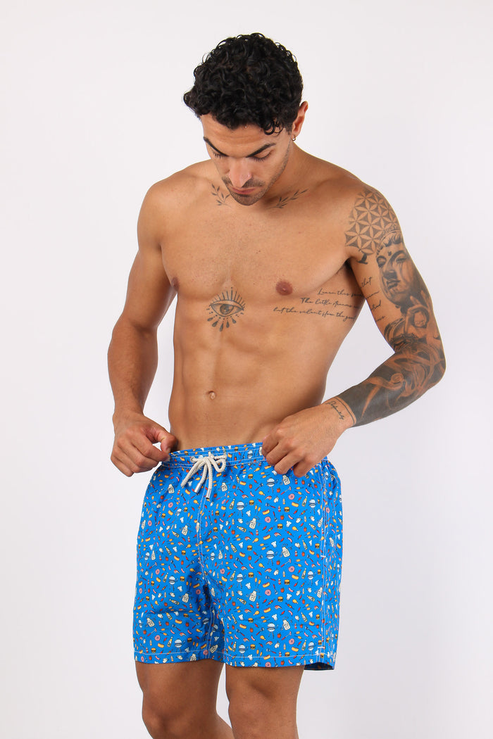 Costume Boxer Fantasia Blu-3