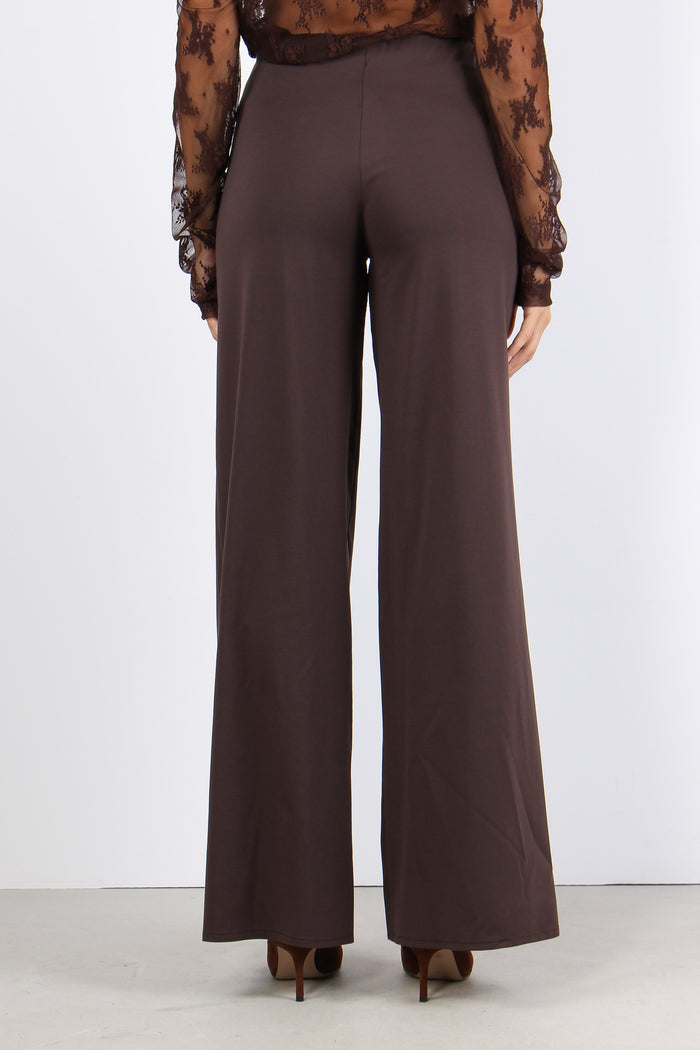 Pantalone Palazzo Misto Viscos Moro-4