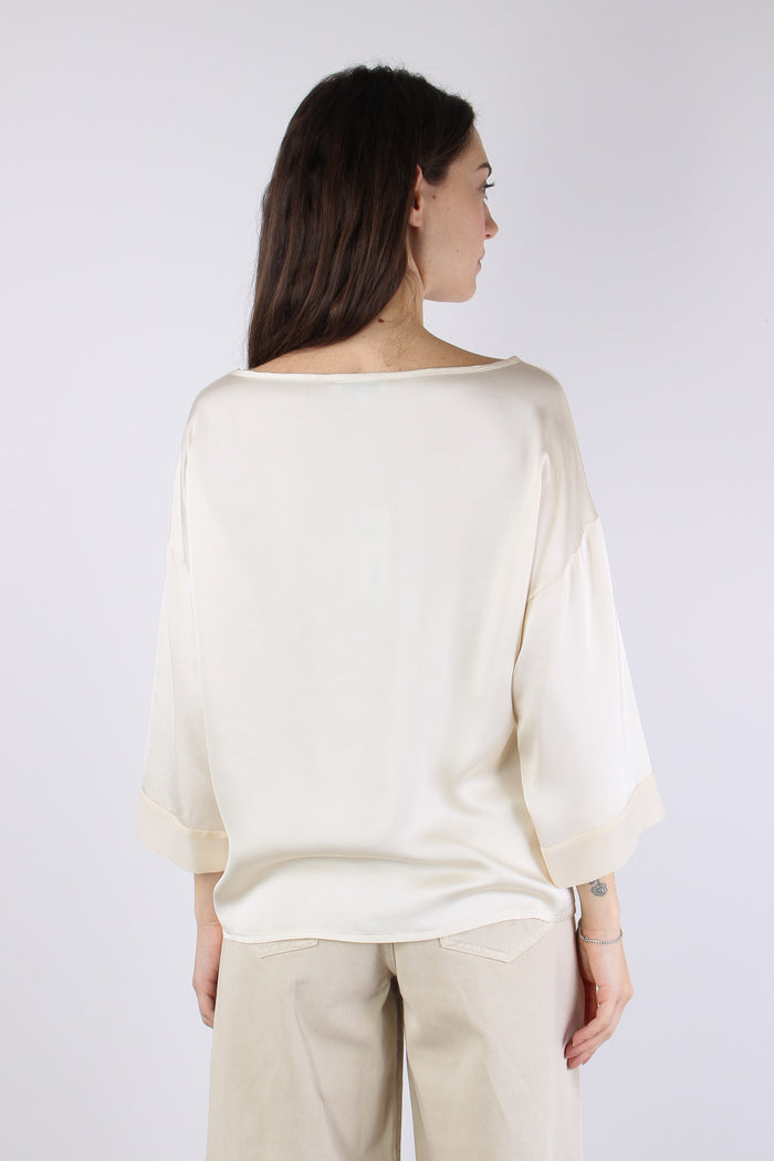 Blusa Manica 3/4 Panna-5