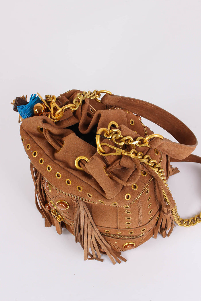 Secchiello Suede Jungle Cuoio-7