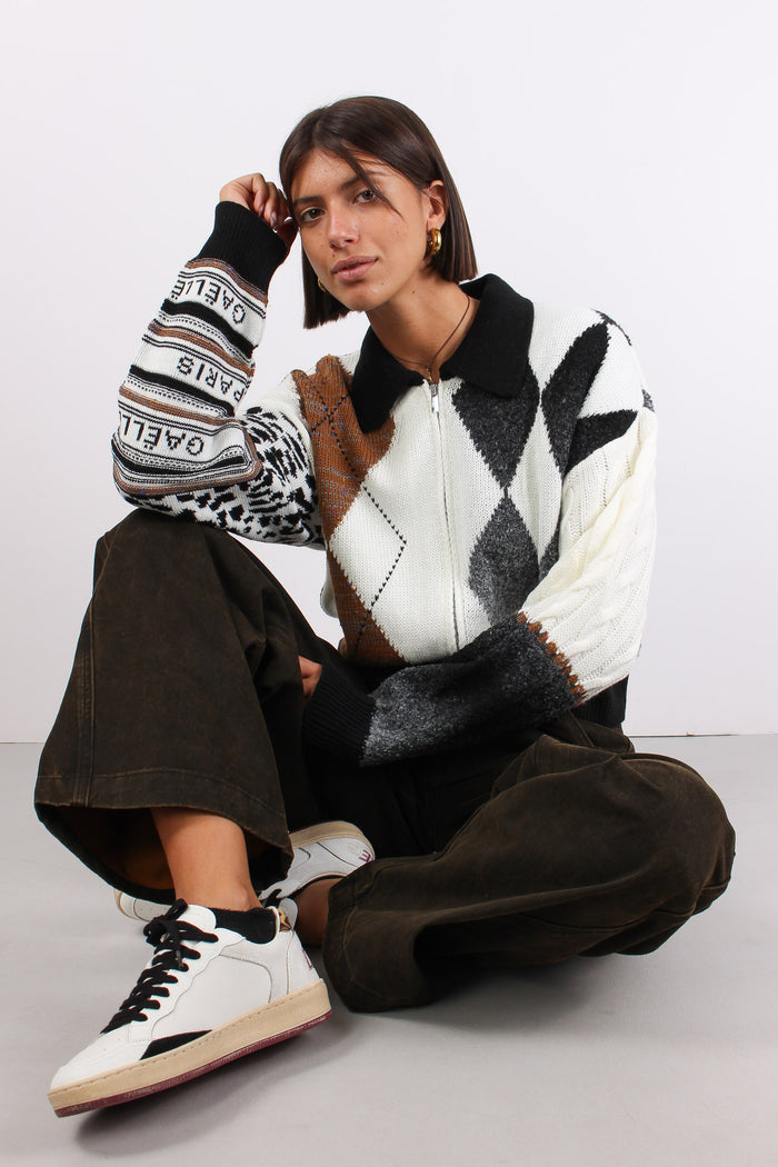 Full Zip Losanghe Crema-2
