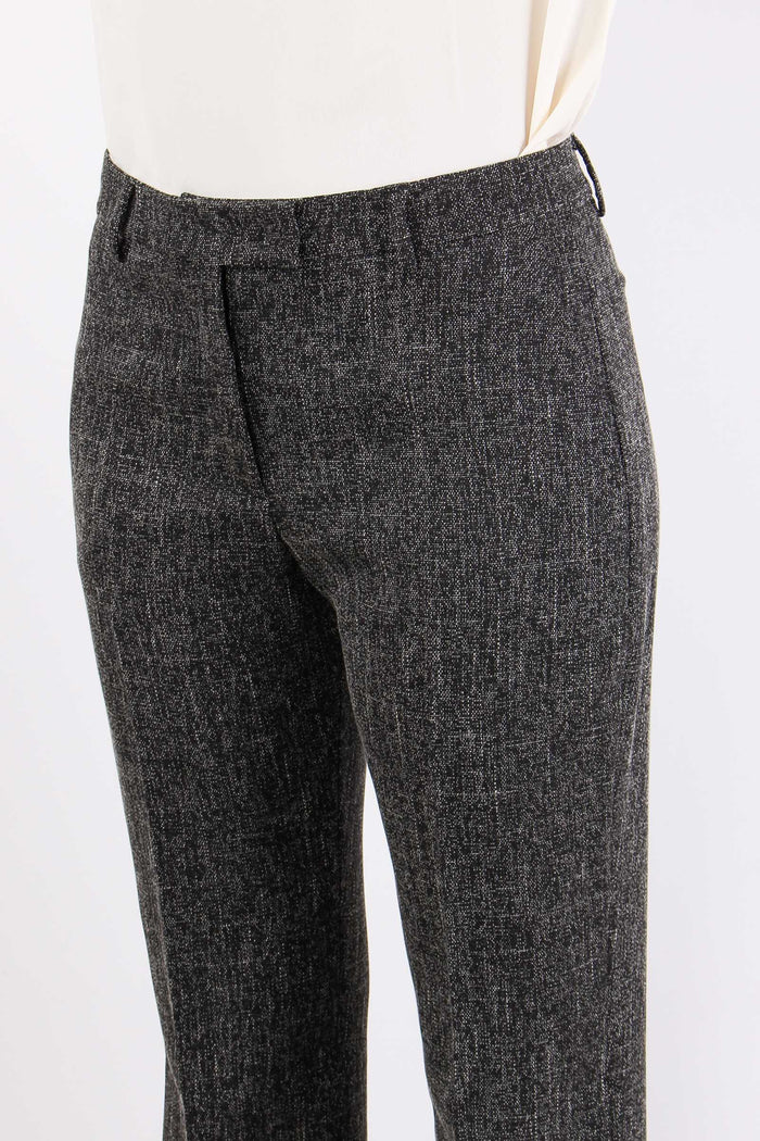 Pantalone Trombetta Stretch Nero-6