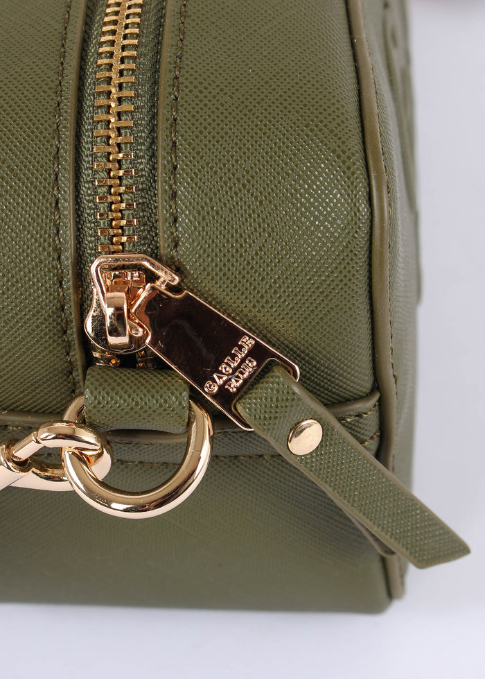 Camera Bag Saffiano Maxi Logo Verde Bosco-8