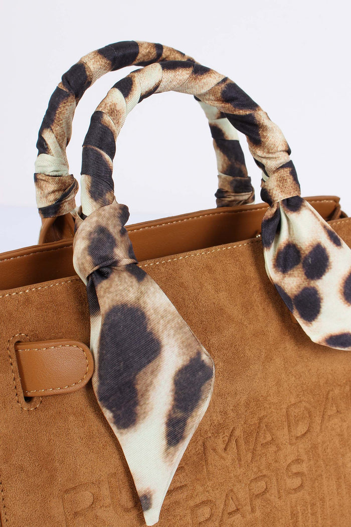 Mini Shopping Frange Cognac-5