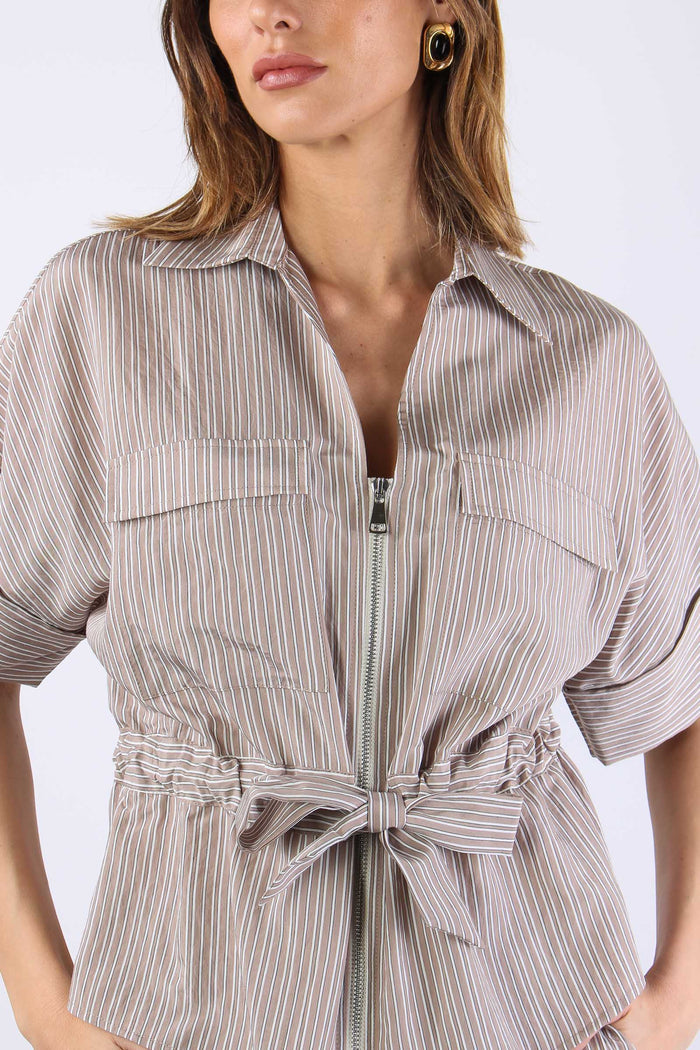 Camicia M/m Cintura Beige-7