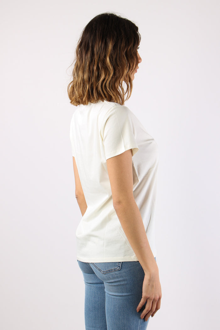 T-shirt Logo Piccolo White Milk-6
