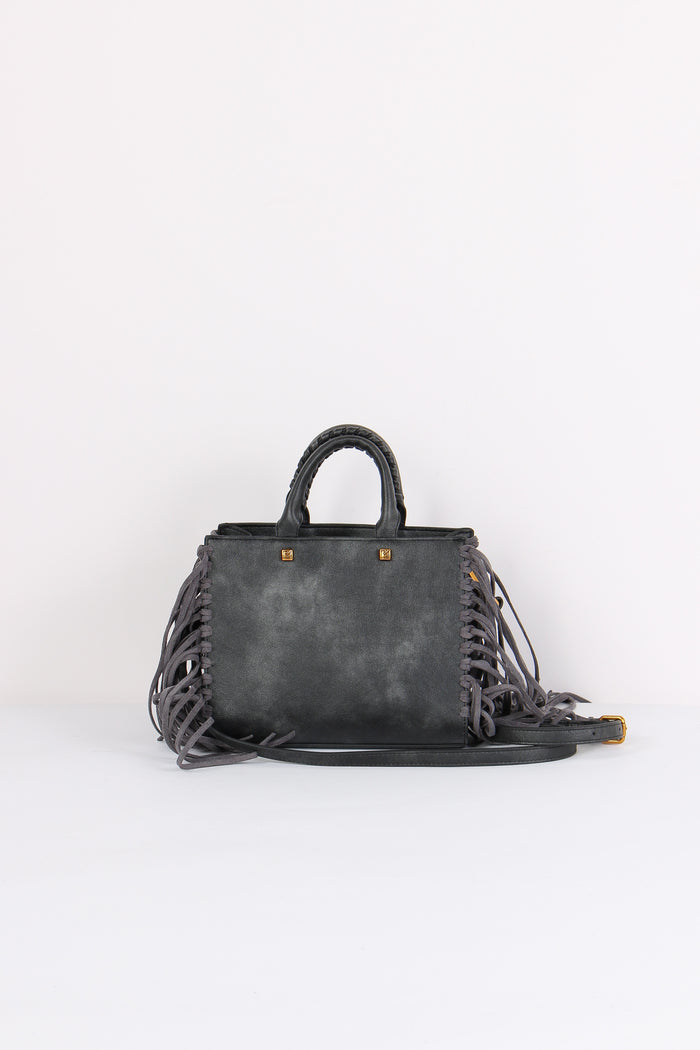 Shopping Mini Frange Vintage Black-3