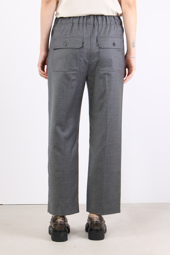 Hateley Pantalone Fresco Lana Grigio-5