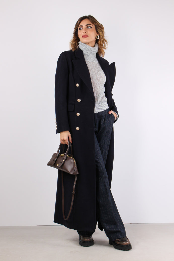 Teres Cappotto Doppiopetto Total Blu