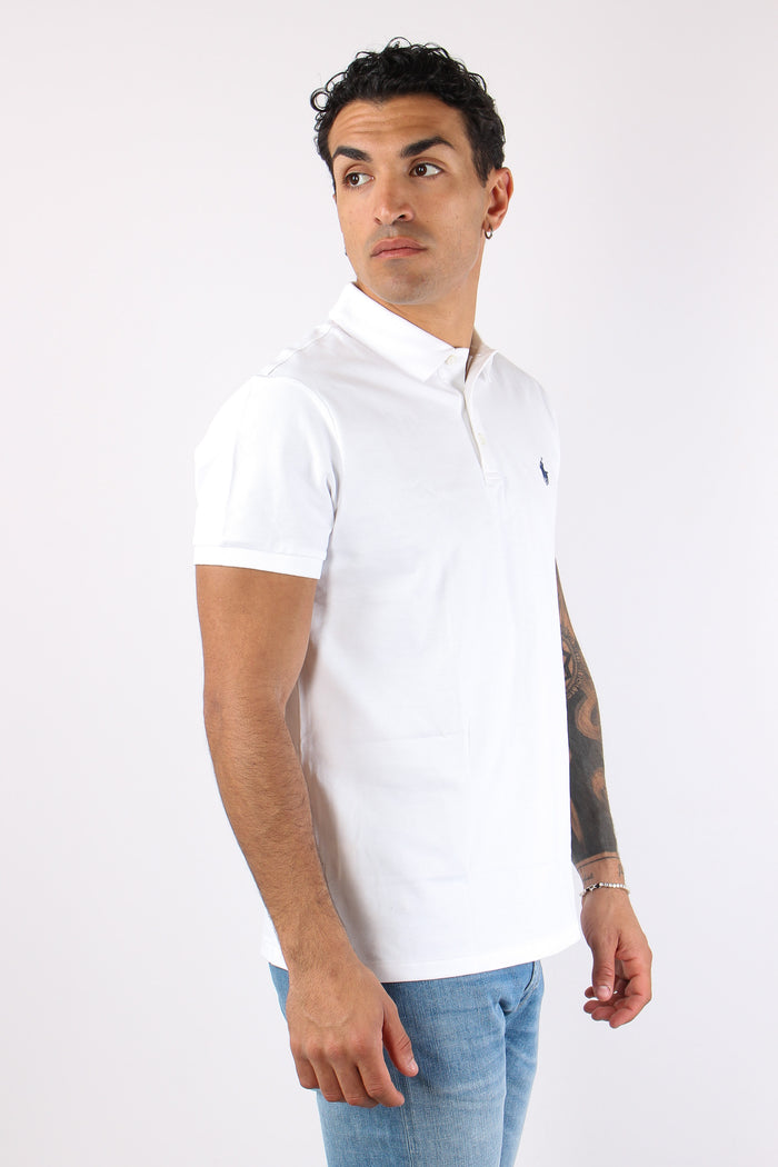 Polo Slim Fit Stretch White-3