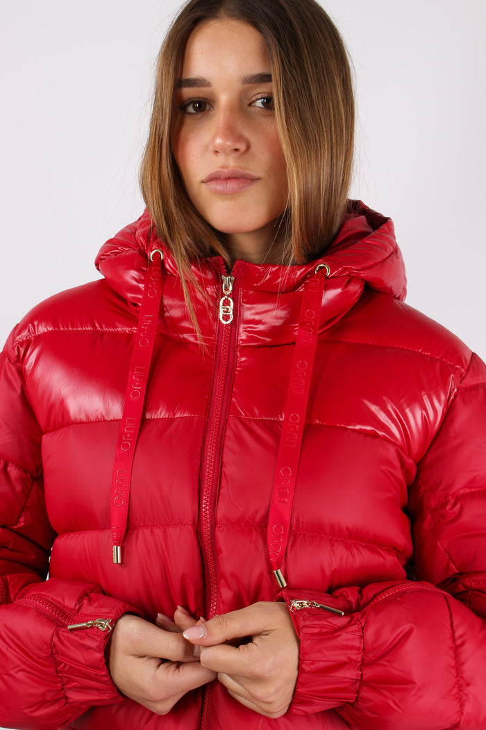 Piumino Over Piuma D Oca Ciliegia-8