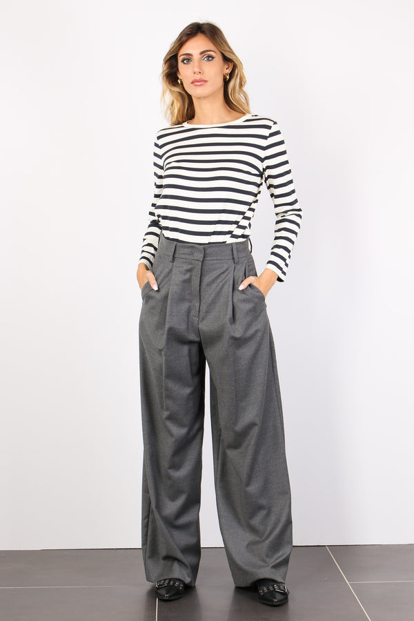 Melodia Pantalone Flanella Grigio