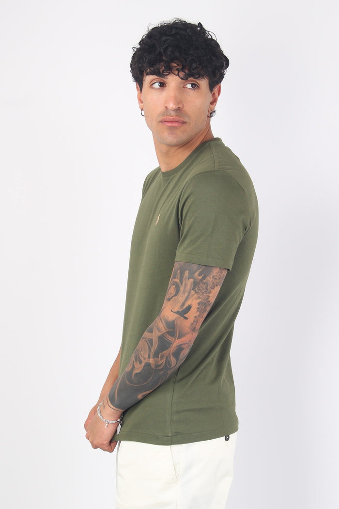 T-shirt Jersey Manica Corta Dark Sage-5