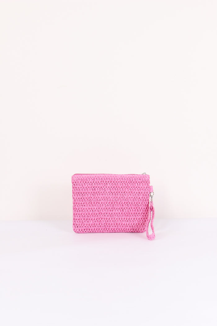 Pochette Rafia Fucsia-4