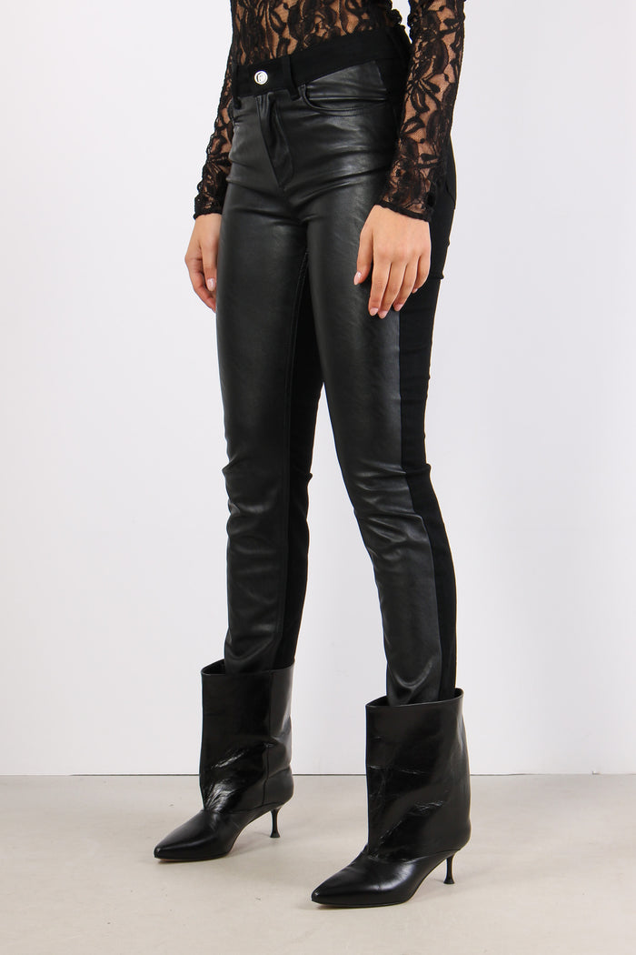 Denim Ideal Bimateriale Ecopel Nero-3