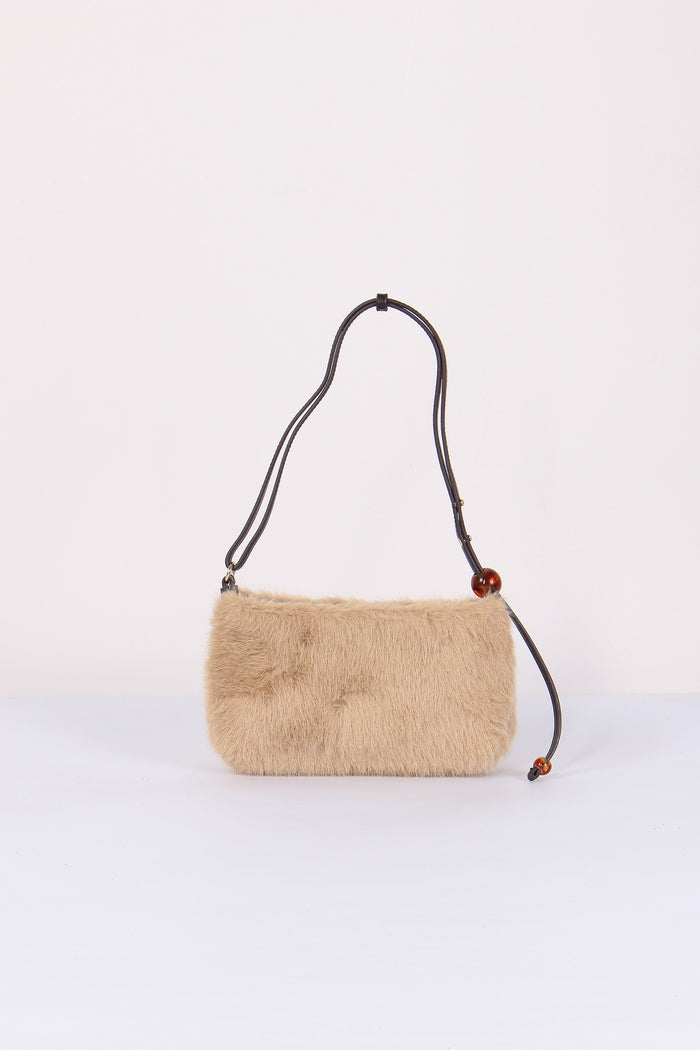 Malachite Pochette Ecopelliccia Nocciola/moro-3