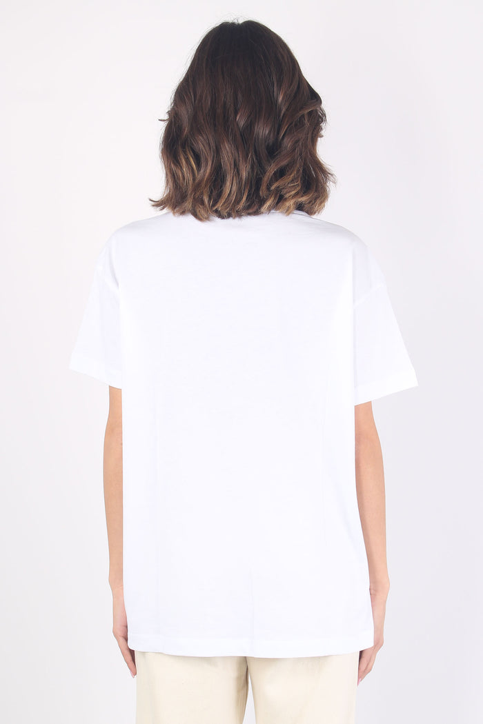 T-shirt Cascata Pailettes Bianco-3