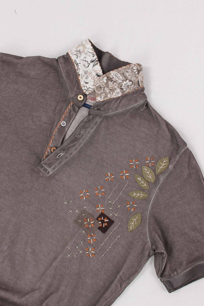 Polo Ricamo Cactus Moro-4