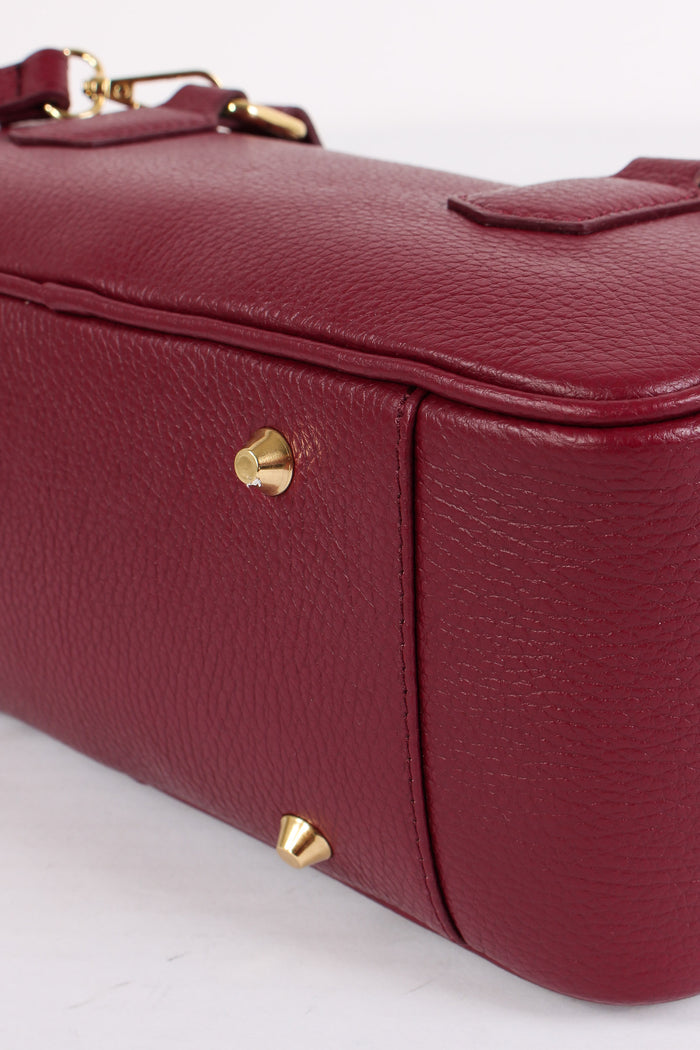 Maxi Bauletto Zip Bordeaux-7