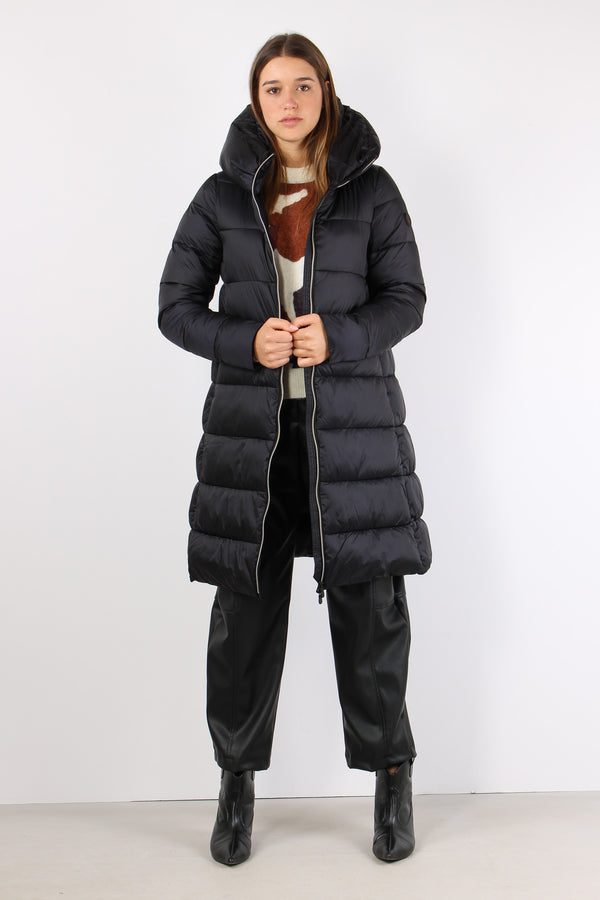 Lysa Piumino Lungo Collo In Black