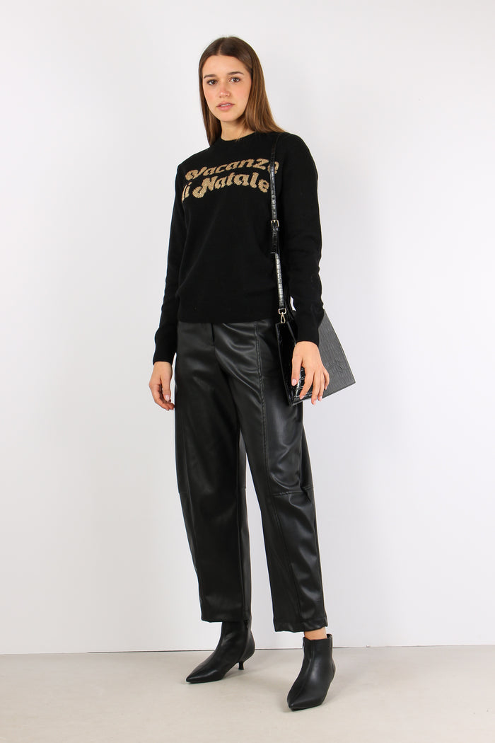 Girocollo Vacanze Natale Nero