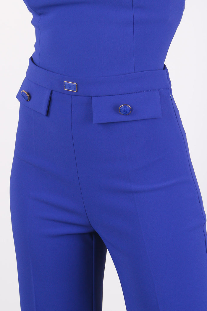 Pantalone Zampa Pattine Blue Indaco-9